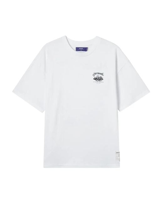 メンズ AFTERMATHS グラフィック Tシャツ White