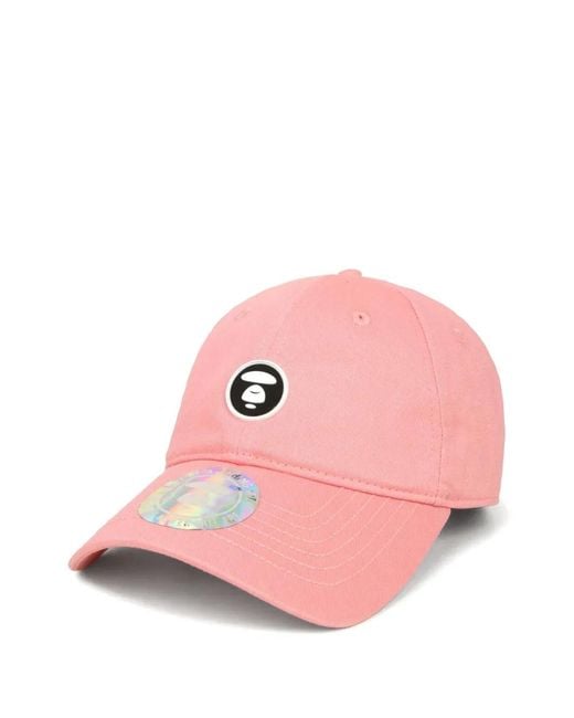 Aape By A Bathing Ape Pink Aapenow Moonface Cotton Cap for men