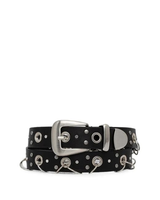 Gestuz Black Gznitzy Stud-Embellished Belt