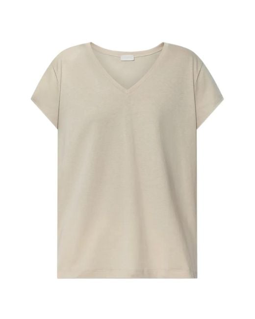 Hanro Natural V-Neck T-Shirt