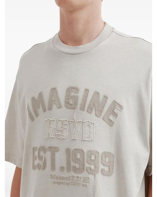 Izzue White T-Shirt À Manches Courtes for men