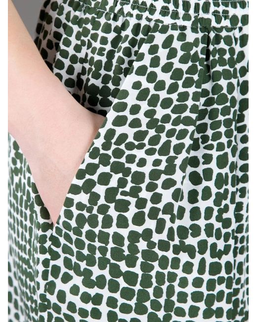 Stella McCartney Green Painted Spot Trouser