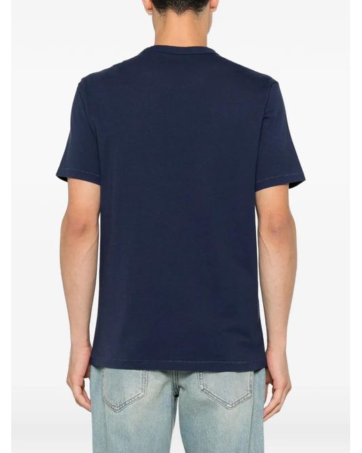KENZO Blue Cherry-Patch T-Shirt for men