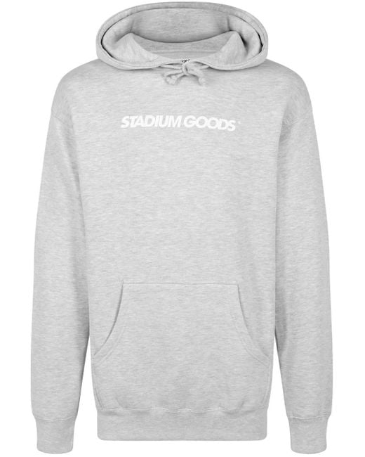 Stadium Goods Gray Horizontal Logo Hoodie