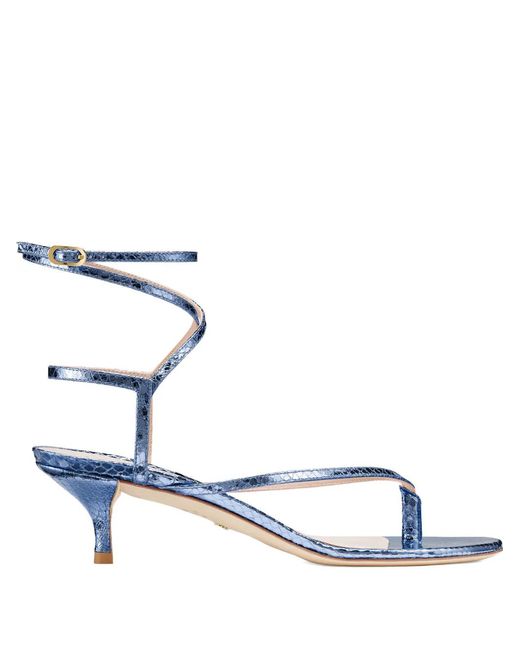 Stuart Weitzman White Jimena Sandals