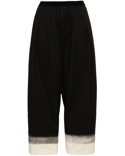 Pantalon ample à fines rayures Maison Margiela pour homme en coloris Black