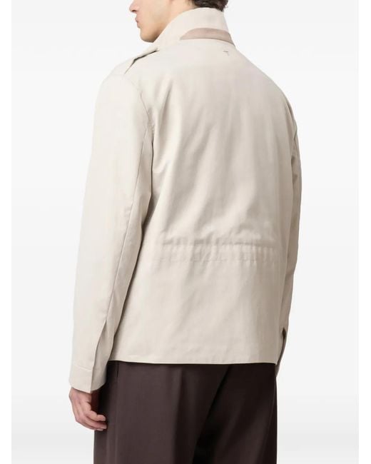 Tod's White Front-Pocket Field Jacket for men
