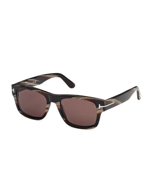 Tom Ford Brown Square-Frame Sunglasses for men