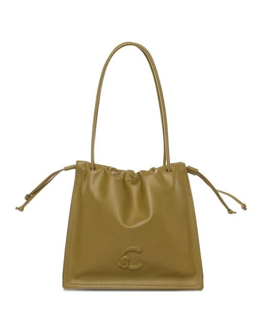 Coccinelle Green Dulse Drawstring Tote Bag