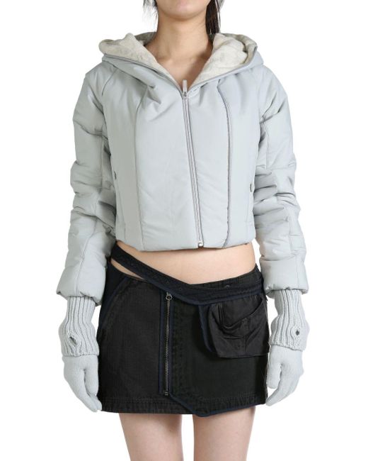 Hyein Seo Padded Crop Jacket グレー | Lyst