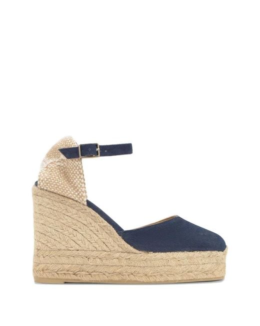 Castaner Blue Chiarita Wedge Espadrilles