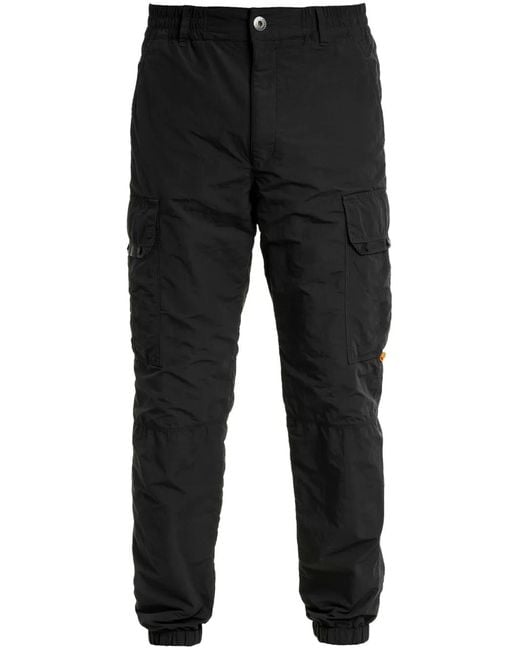 Parajumpers Black Recycled Polyamide Teo Pants for men