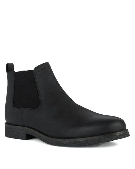 Geox Black Elastic-Panel Chelsea Boots for men