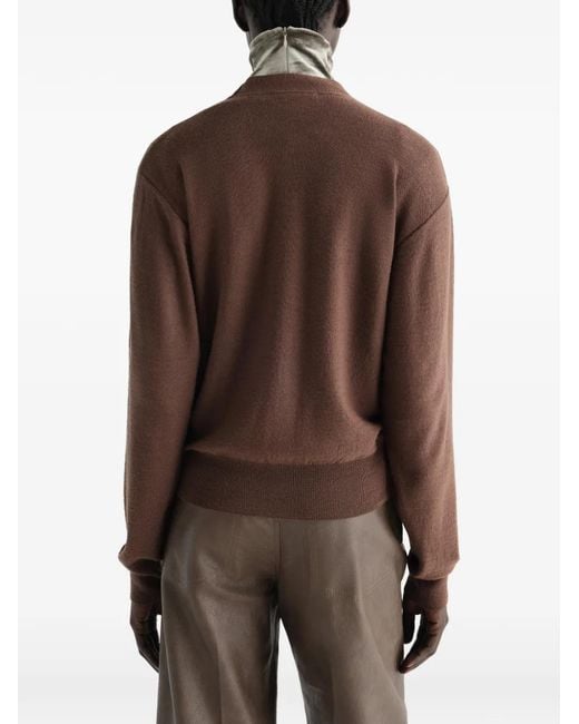 Lemaire Brown Trompe-L'Œil Cardigan