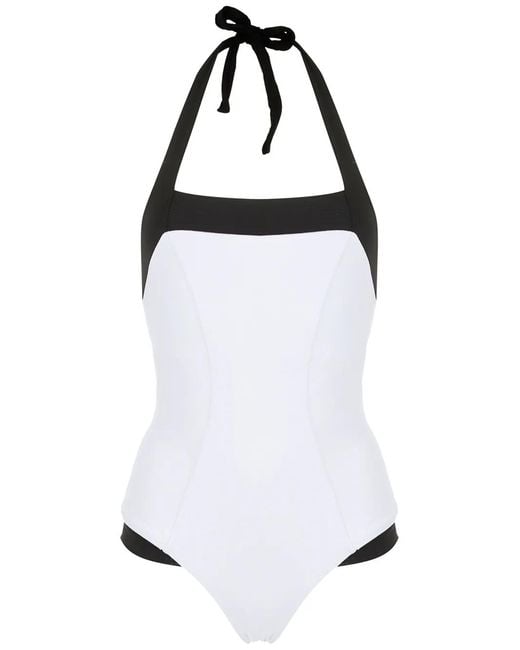 Amir Slama Multicolor Two-Tone Swimsuit