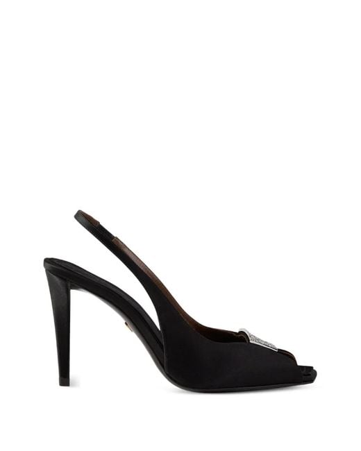Giuseppe Zanotti Black La Nuit Slingback 90 Pumps