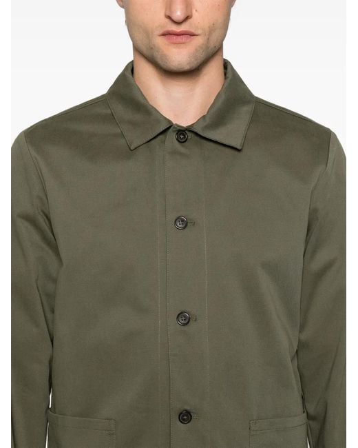 A.P.C. Twill Shirtjack in het Green voor heren