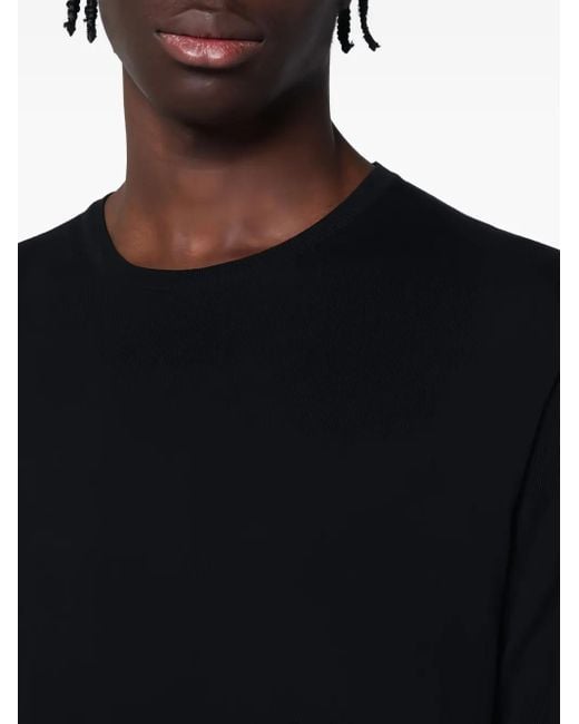 Roberto Collina Black Cotton T-Shirt for men