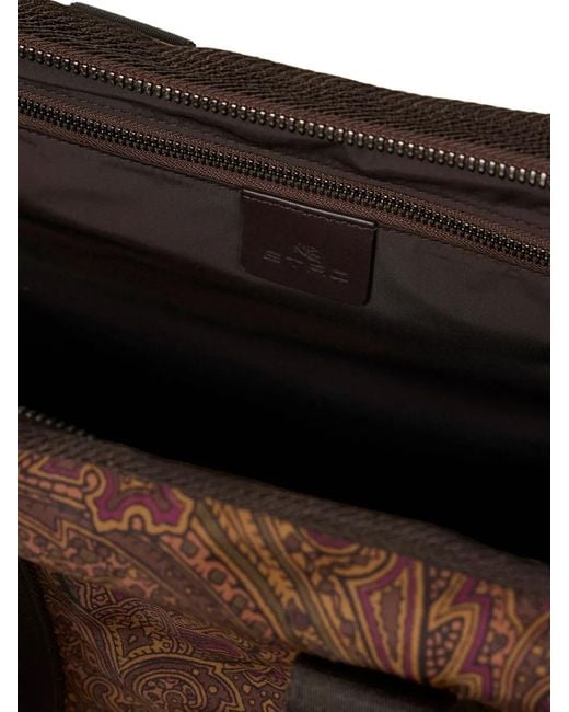 Etro Brown Maxi Arnica Travel Bag for men