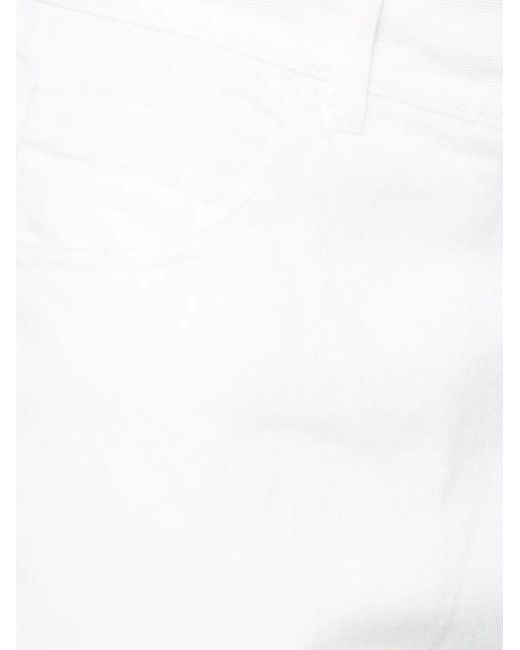 Amir Slama White Raw Edges Shorts for men