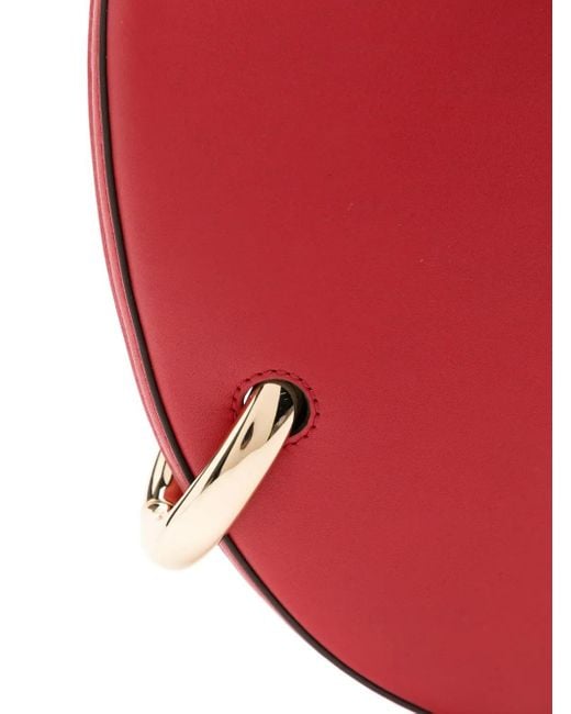Tory Burch Red Pierced Shoulder Bag