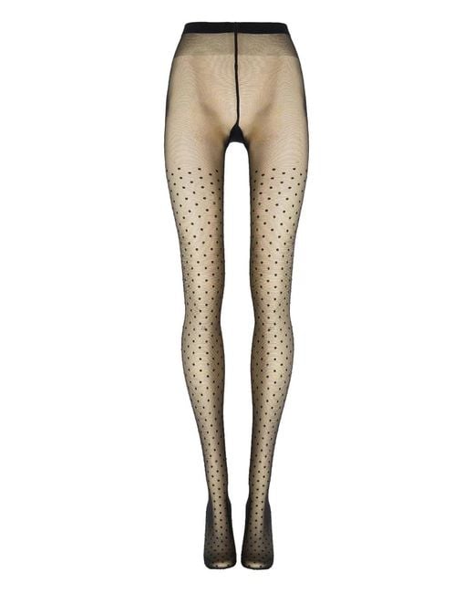 Wolford Natural Crystal Dots Tights
