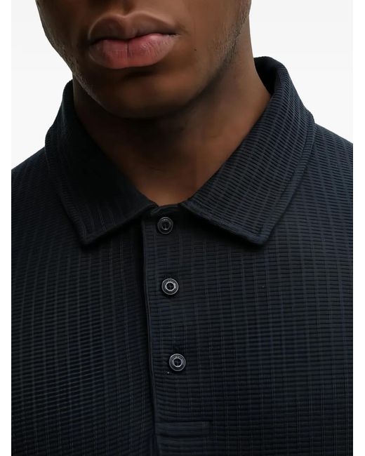 Joop! Blue Textured Polo Shirt for men