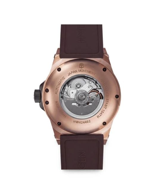 Hydrogen Brown Vento 42Mm Open-Heart Dial Watch