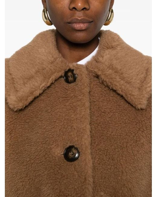 Mantella Con Applicazione di Max Mara in Brown