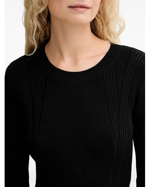 Sessun Black Cut-Out Midi Dress