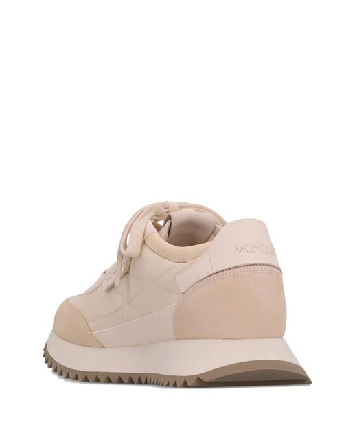 Moncler Pink Pacey 2 Logo-Detail Platform Sneakers