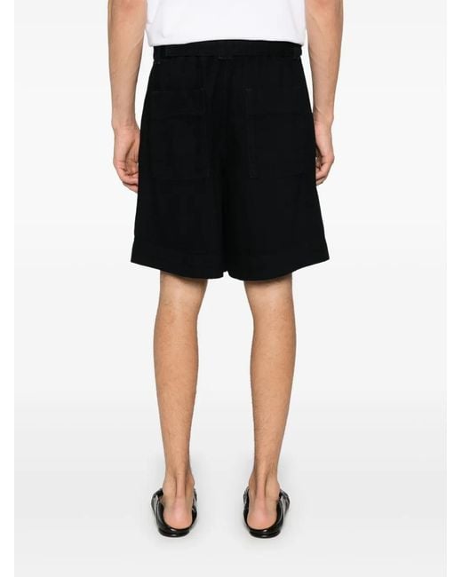 Rohe Black Belted Shorts for men