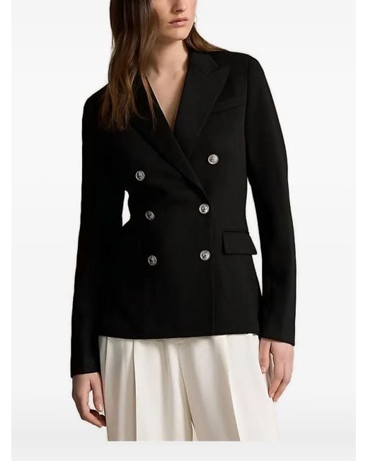 Polo Ralph Lauren Black Double-Breasted Blazer