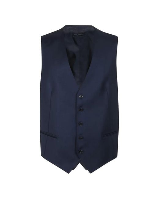 Tagliatore Blue Veston À Simple Boutonnage En Laine for men