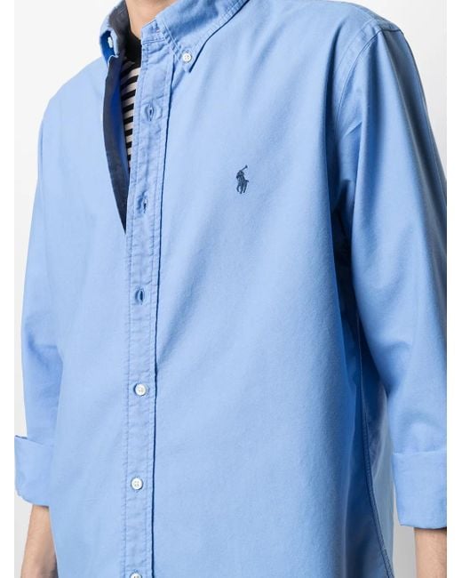Polo Ralph Lauren Button-Down Overhemd in het Blue voor heren