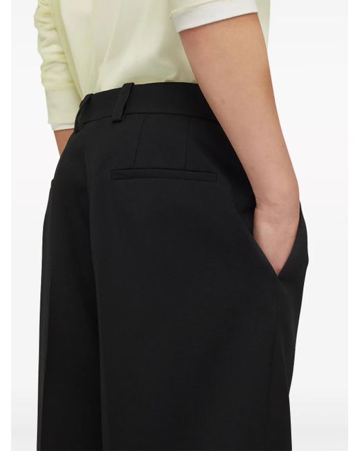 Jil Sander Black Tailored Wool Trousers for men