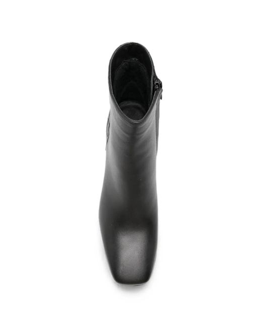 SERGIO MORETTI FIRENZE Black Quilted Ankle Boots