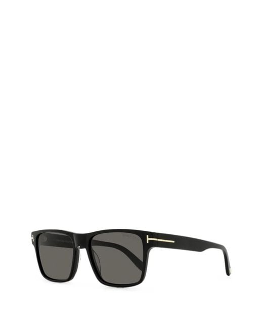 Tom Ford Black Lunettes De Soleil Calder À Monture Rectangulaire for men