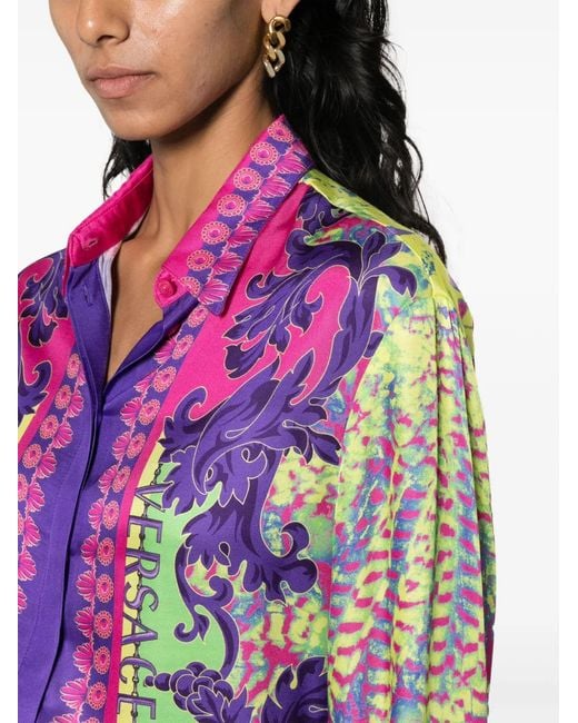 Versace Jeans Couture Pink Printed Shirt