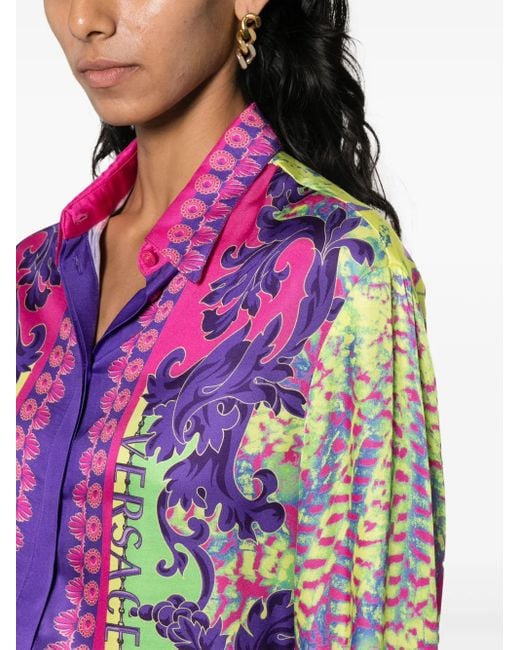Versace Jeans Couture Pink Printed Shirt