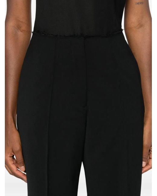 Entire studios Black Zerobound Raw-Edge Trousers