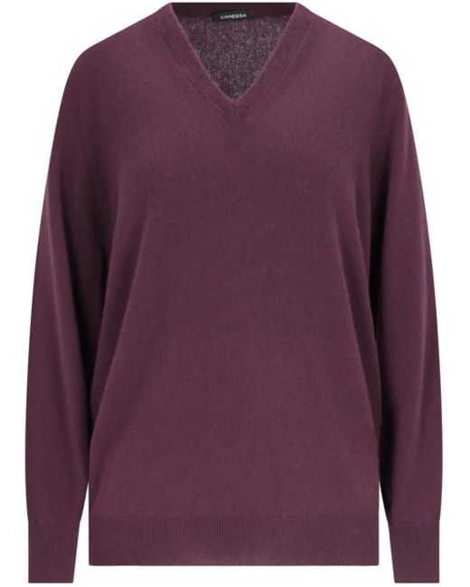 Canessa Purple Cashmere Jumper