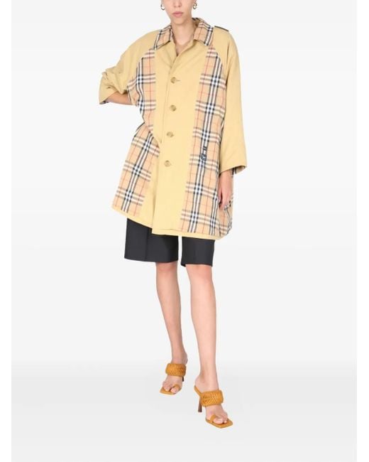 1/OFF White Check Pattern Coat
