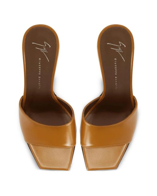 Giuseppe Zanotti Talia 90mm ミュール Brown