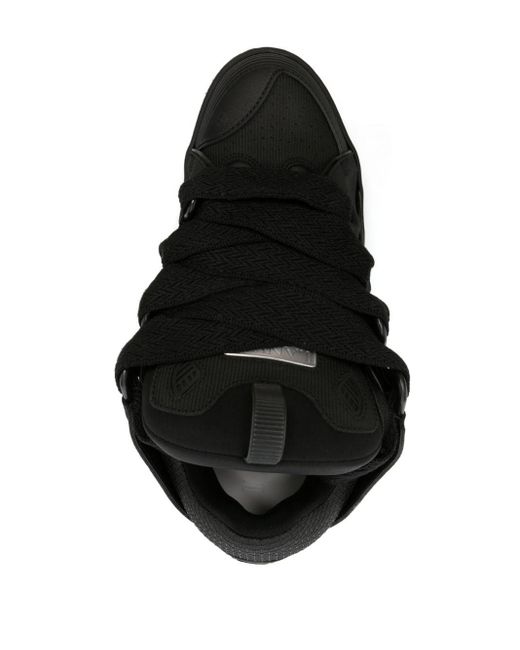 Lanvin Frankie Sneakers mit Glitter-Detail in Black für Herren