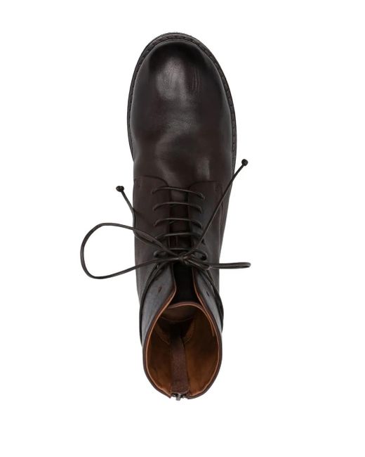Marsèll Black Parrucca Leather Combat Boots for men