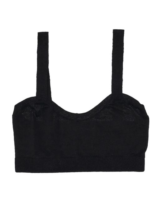 P.A.R.O.S.H. Black Babystretch Bralette