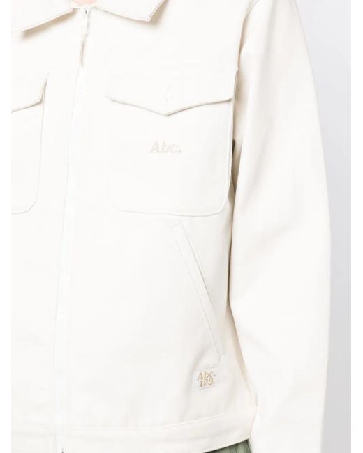 Advisory Board Crystals White Abc. 123. Harrington Shirt Jacket for men