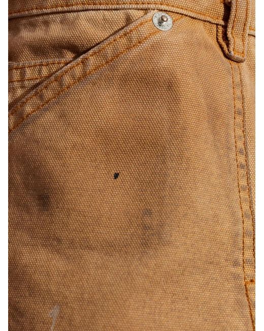 GALLERY DEPT. Natural Branko Paint-Splatter Shorts for men