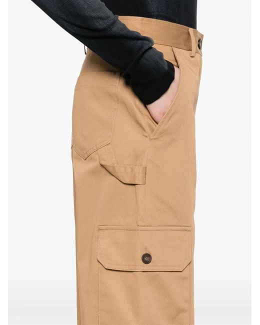 Pantalon Chino À Logo Brodé Maison Kitsuné en coloris Natural